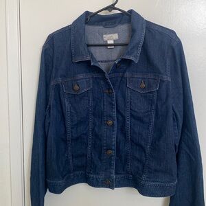Ann Taylor  Loft blue denim jacket